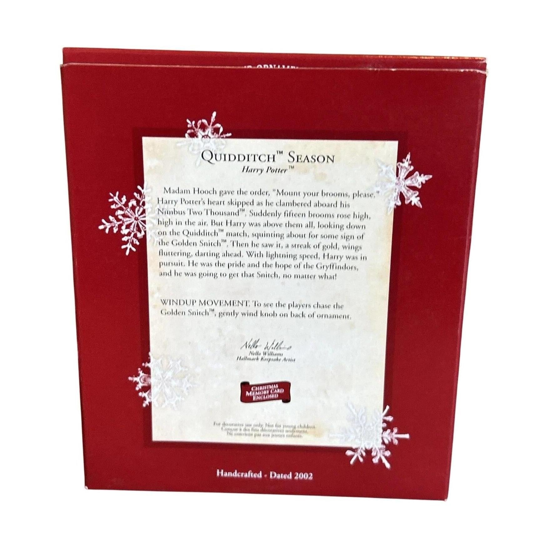 2002 Quidditch Season Hallmark Ornament (Harry Potter) QXI8656 Image6