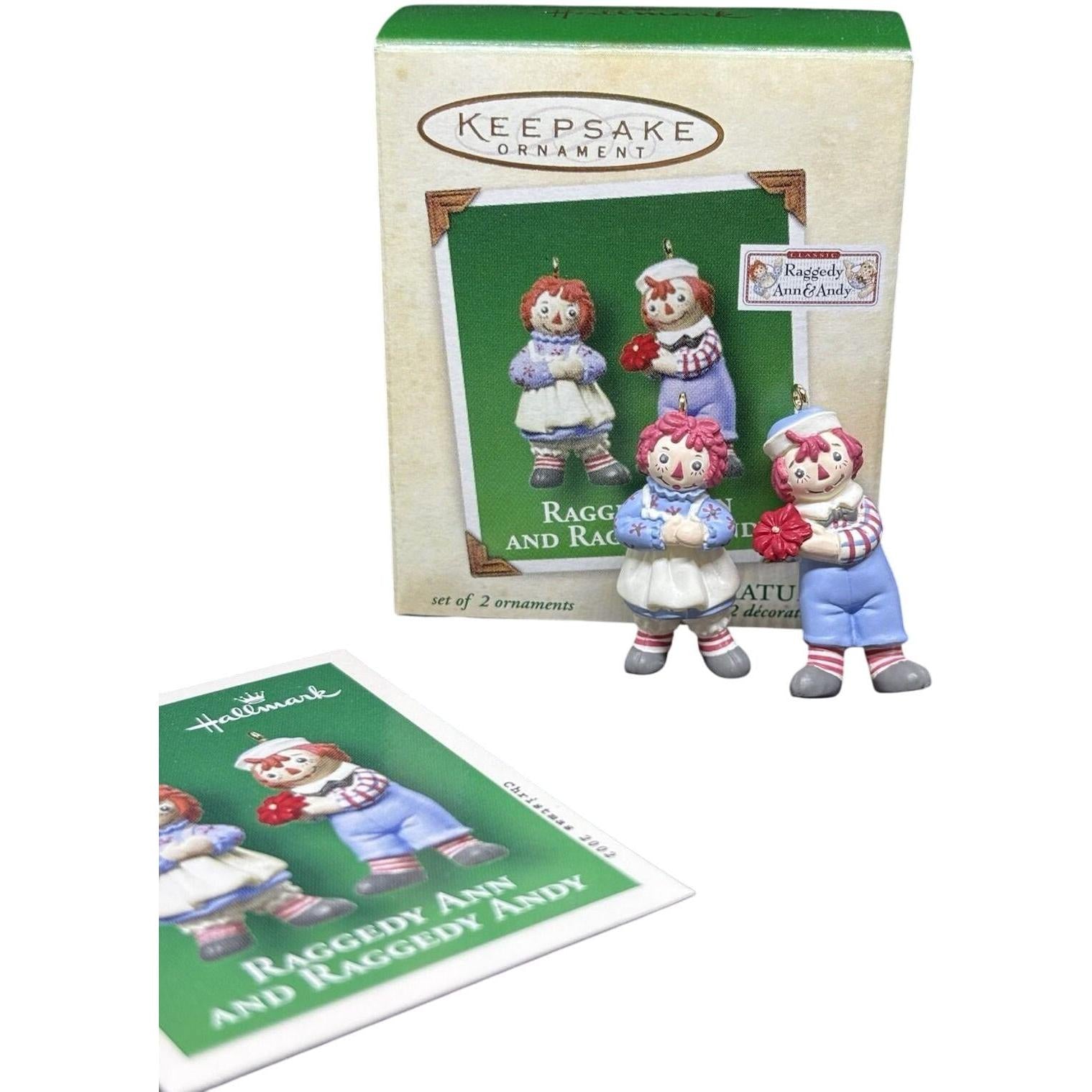 2002 Raggedy Ann and Andy Hallmark Ornament (Raggedy Ann & Andy) QXM4496