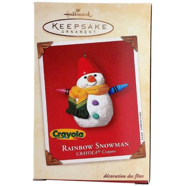 2002 Rainbow Snowman Hallmark Ornament (Crayola) QX8283