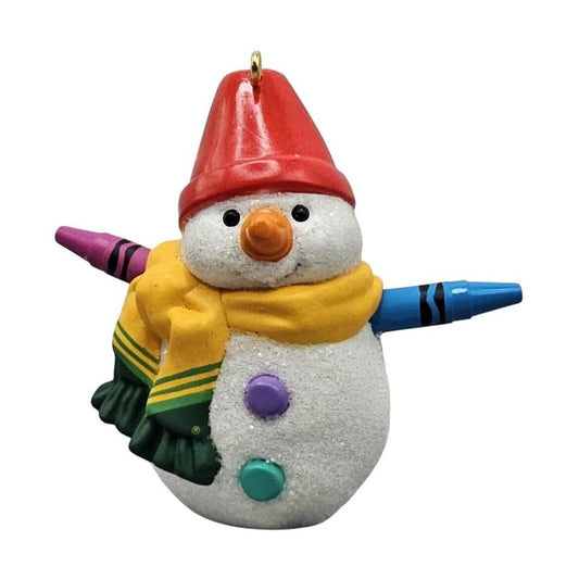 2002 Rainbow Snowman Hallmark Ornament (Crayola) QX8283 Image1