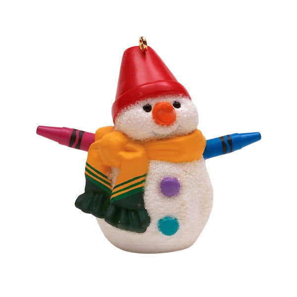 2002 Rainbow Snowman Hallmark Ornament (Crayola) QX8283