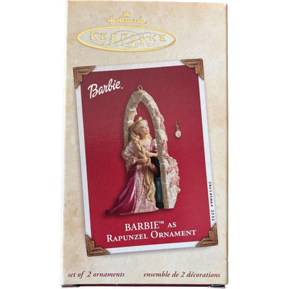 2002 Rapunzel Set 2 Hallmark Ornament (Barbie) QXI5326