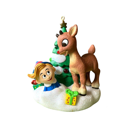 2002 Rudolph's Brightest Christmas (Rudolph the Red-Nosed Reindeer) Carlton Cards Heirloom Ornament CXOR-066G Image1