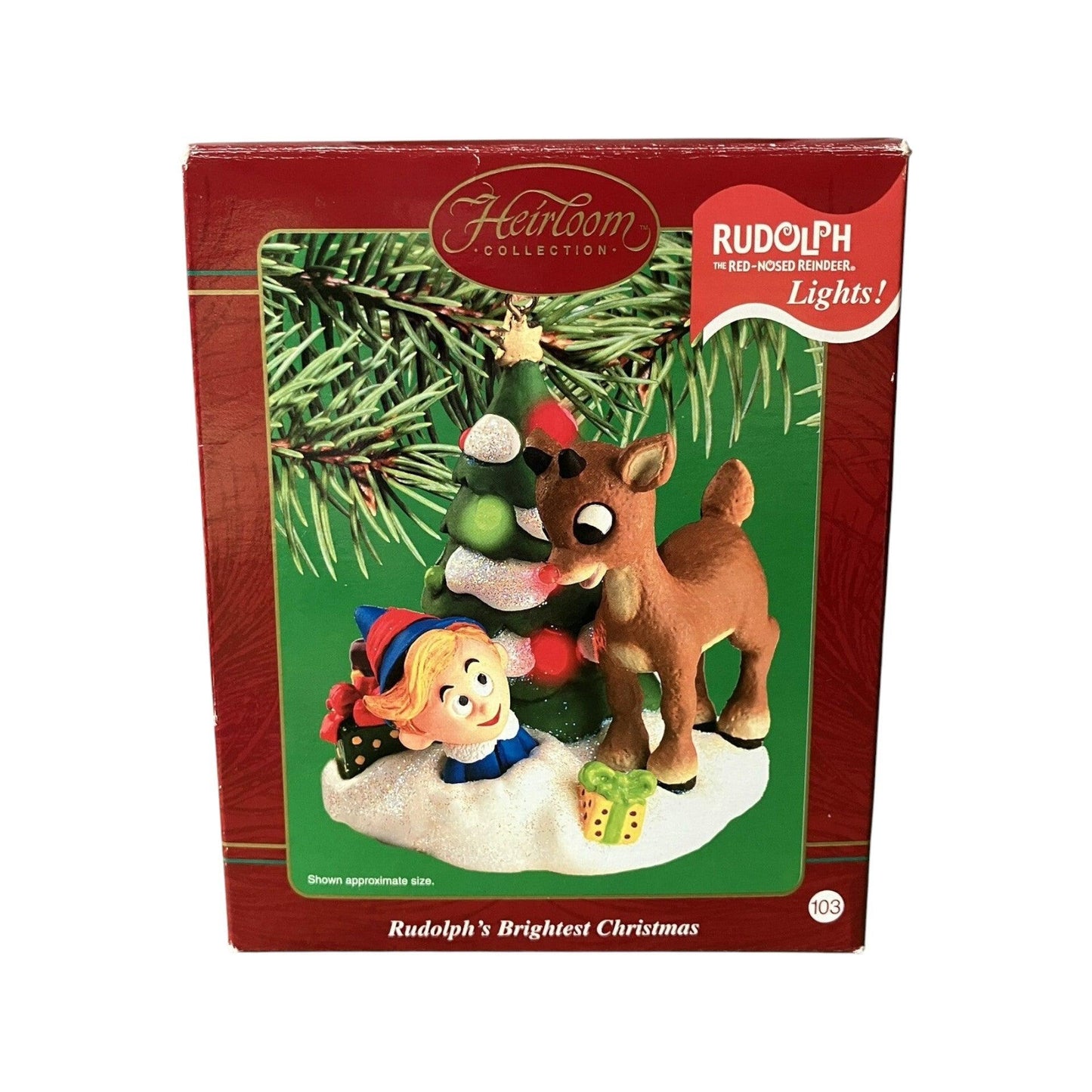 2002 Rudolph's Brightest Christmas (Rudolph the Red-Nosed Reindeer) Carlton Cards Heirloom Ornament CXOR-066G Image2