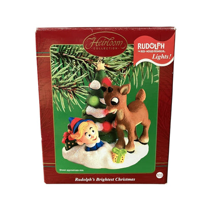 2002 Rudolph's Brightest Christmas (Rudolph the Red-Nosed Reindeer) Carlton Cards Heirloom Ornament CXOR-066G Image2