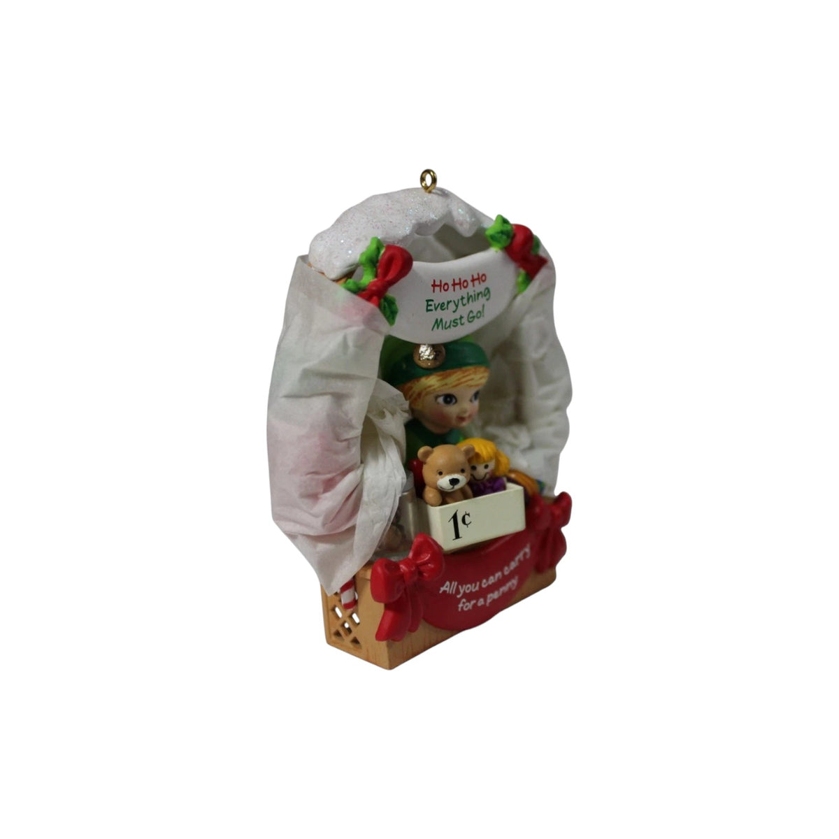 2002 Santa’s One-Cent Sale (Santa’s One-Cent Sale) Carlton Cards Heirloom Ornament CXOR-122G Image3