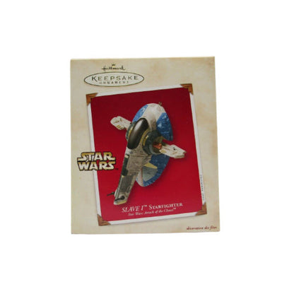 2002 SLAVE I Starfighter Hallmark Ornament (Star Wars) QXI8223