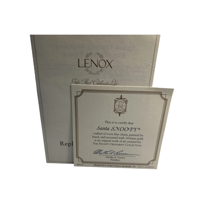 2002 Snoopy Peanuts Lenox Ornament 839987 Image2