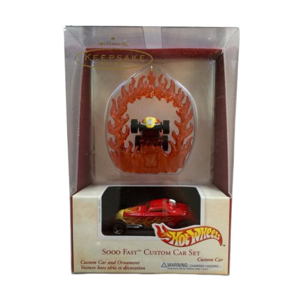2002 Sooo Fast Custom Car Set Hallmark Ornament (Hot Wheels) QX8876