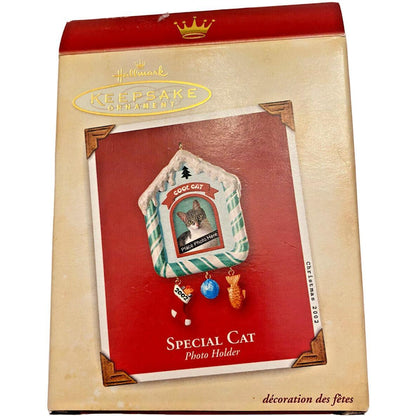 2002 Special Cat Hallmark Ornament (Photo Holder) QX2863