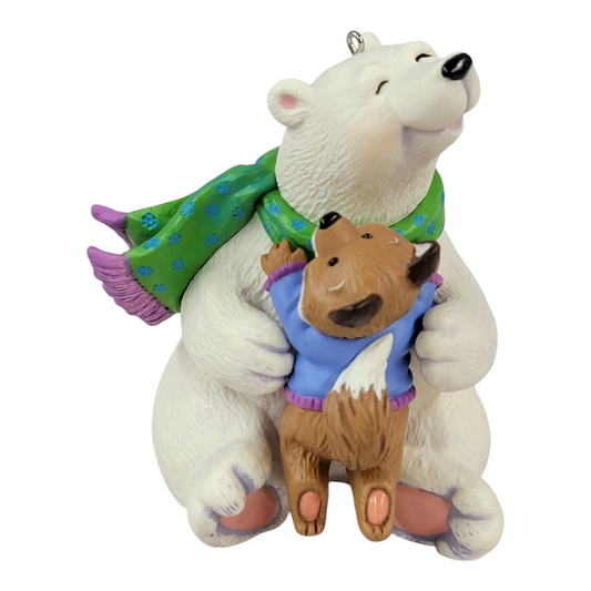 2002 "Thank You" Hug Hallmark Ornament (Bear) QX2893 Image1