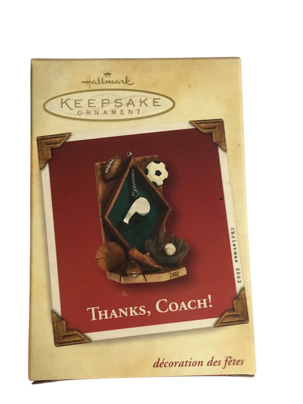 2002 Thanks, Coach! Hallmark Ornament (Coach) QX8976
