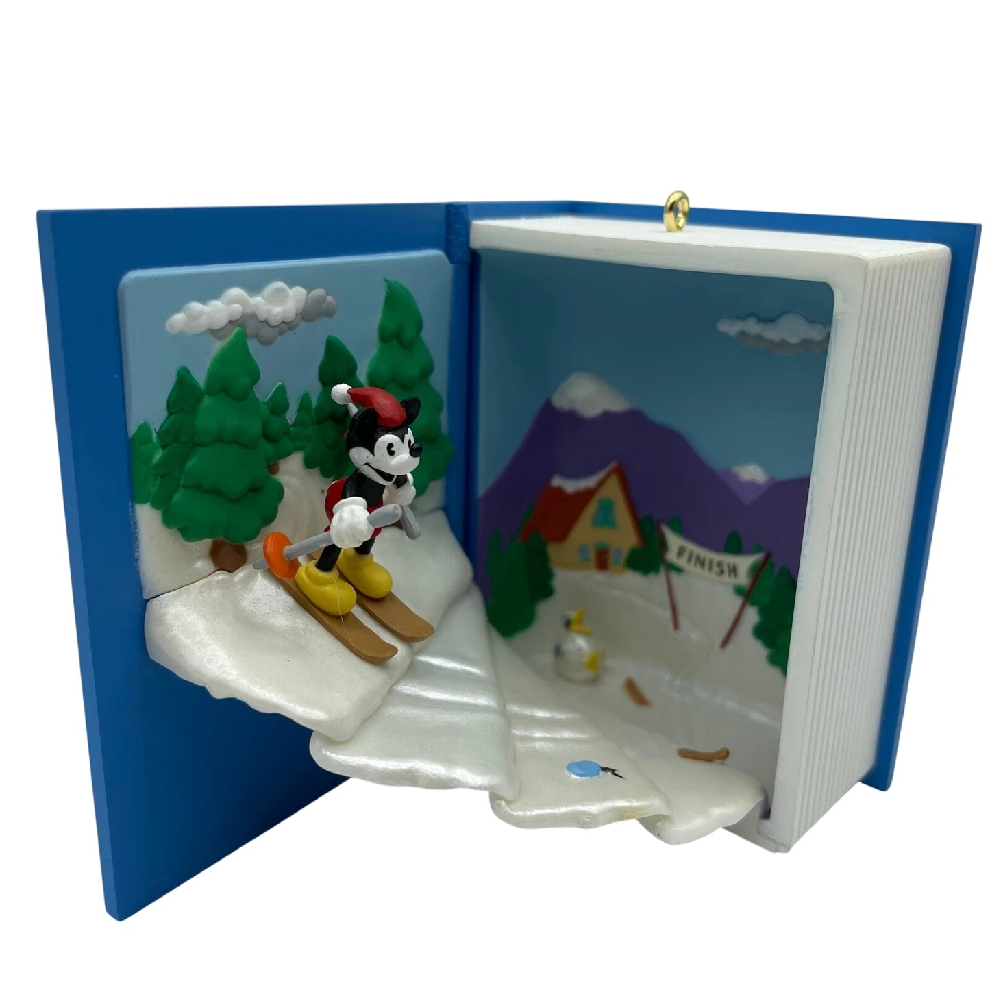 2002 The Great Ski Challenge Hallmark Ornament (Mickey Mouse and Donald Duck) QXD4926 Image1