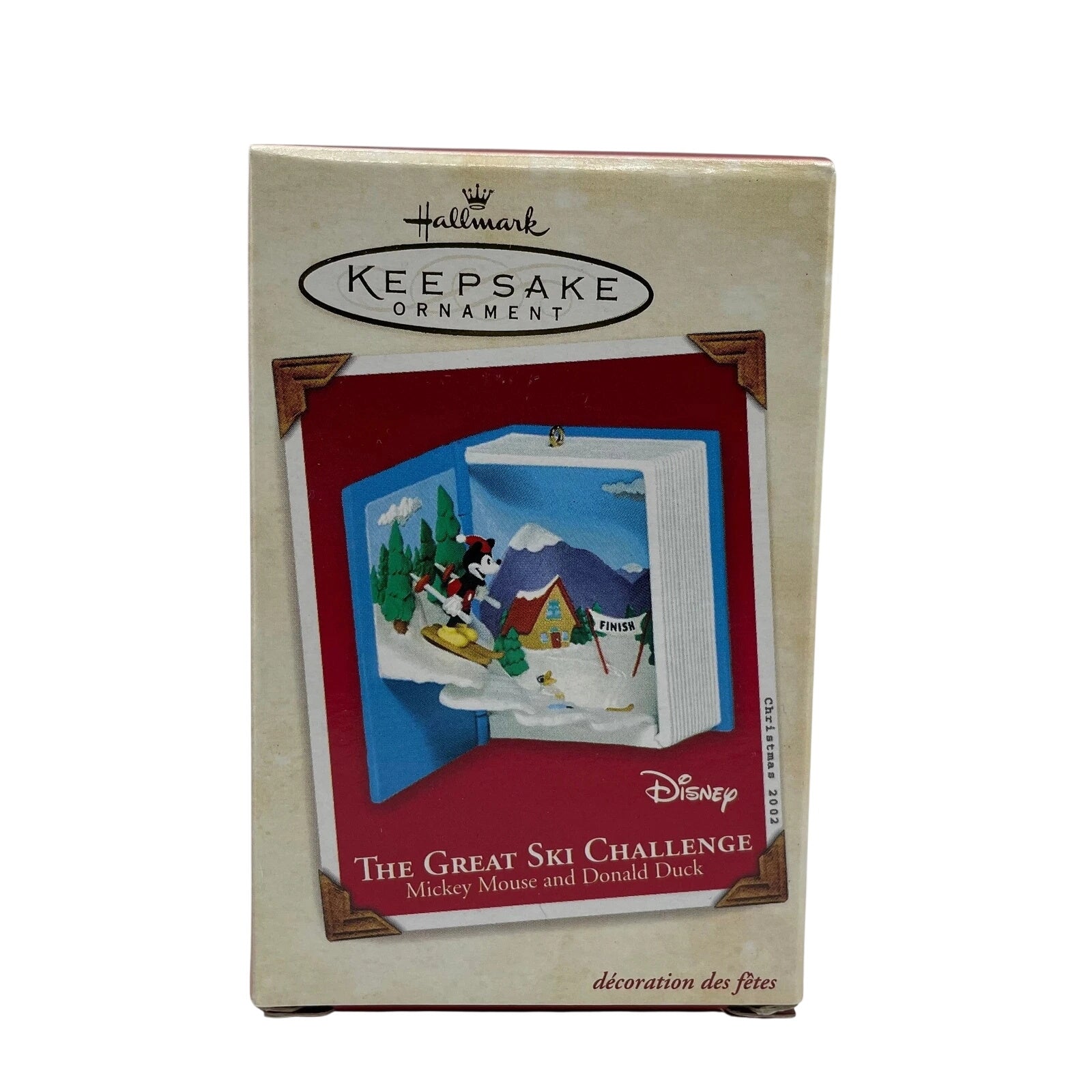 2002 The Great Ski Challenge Hallmark Ornament (Mickey Mouse and Donald Duck) QXD4926 Image2