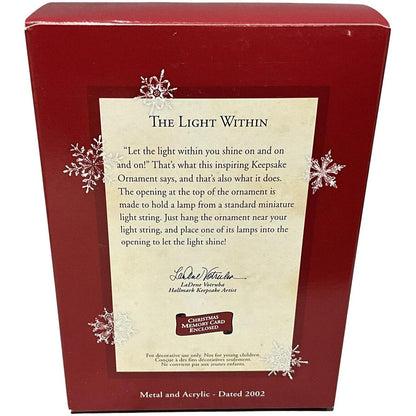 2002 The Light Within Hallmark Ornament (Heart) QX2846