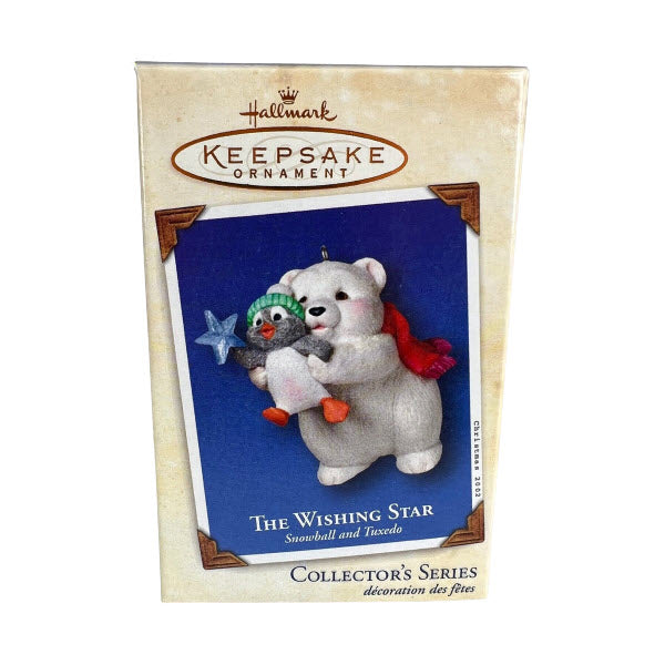 2002 The Wishing Star Hallmark Ornament (Snowball and Tuxedo) QX8033