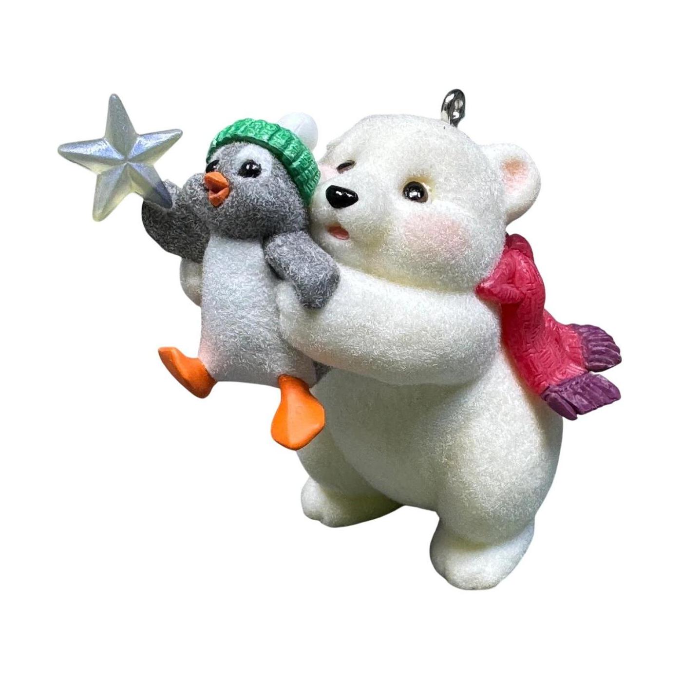 2002 The Wishing Star Hallmark Ornament (Snowball and Tuxedo) QX8033 Image1