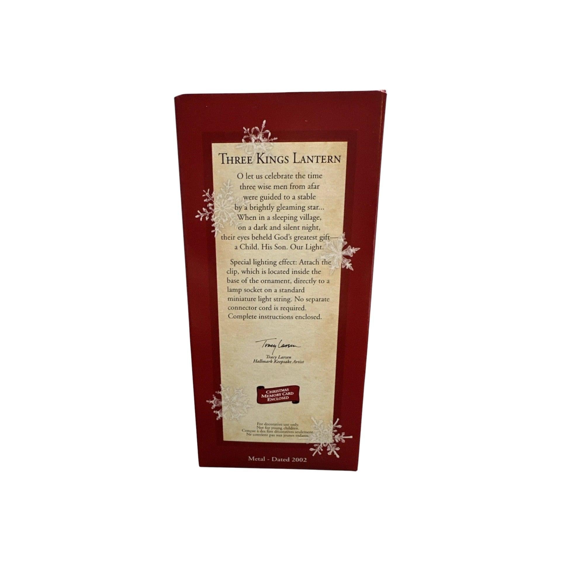 2002 There Kings Lantern Hallmark Ornament (Cross) QX8853 Image8
