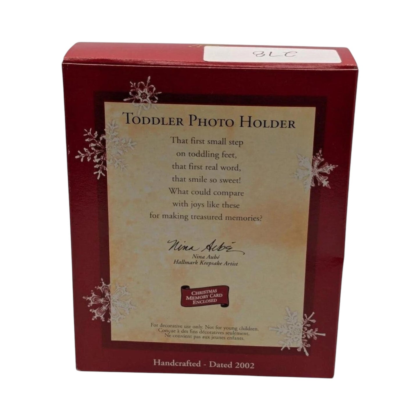 2002 Toddler Photo Holder Hallmark Ornament (Photo Holder) QX2856 Image8