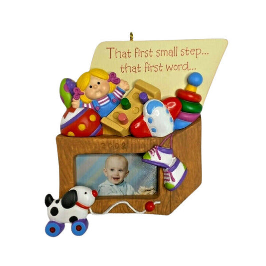 2002 Toddler Photo Holder Hallmark Ornament (Photo Holder) QX2856