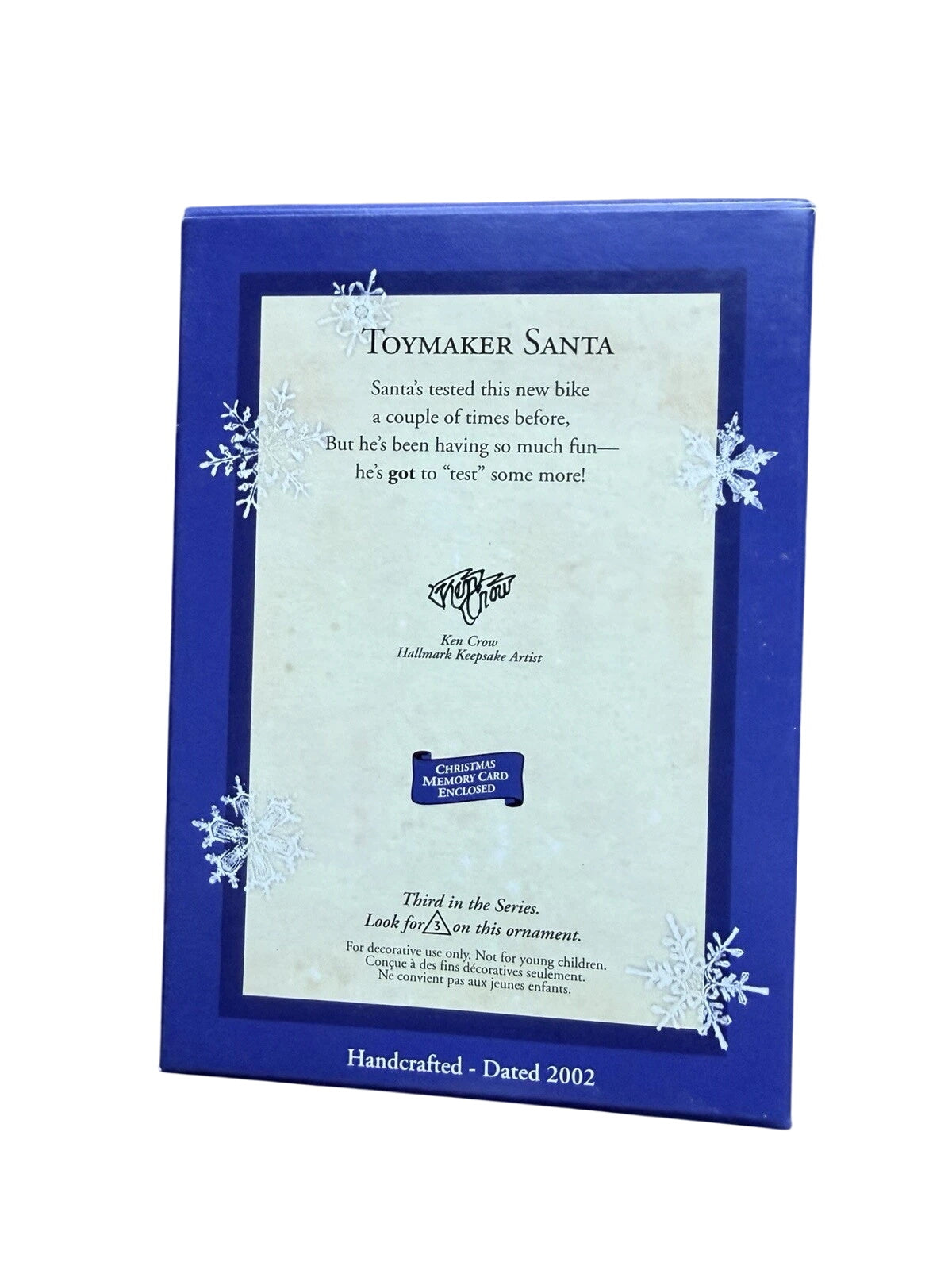 2002 Toymaker Santa Hallmark Ornament (Toymaker Santa) QX8096 Image6