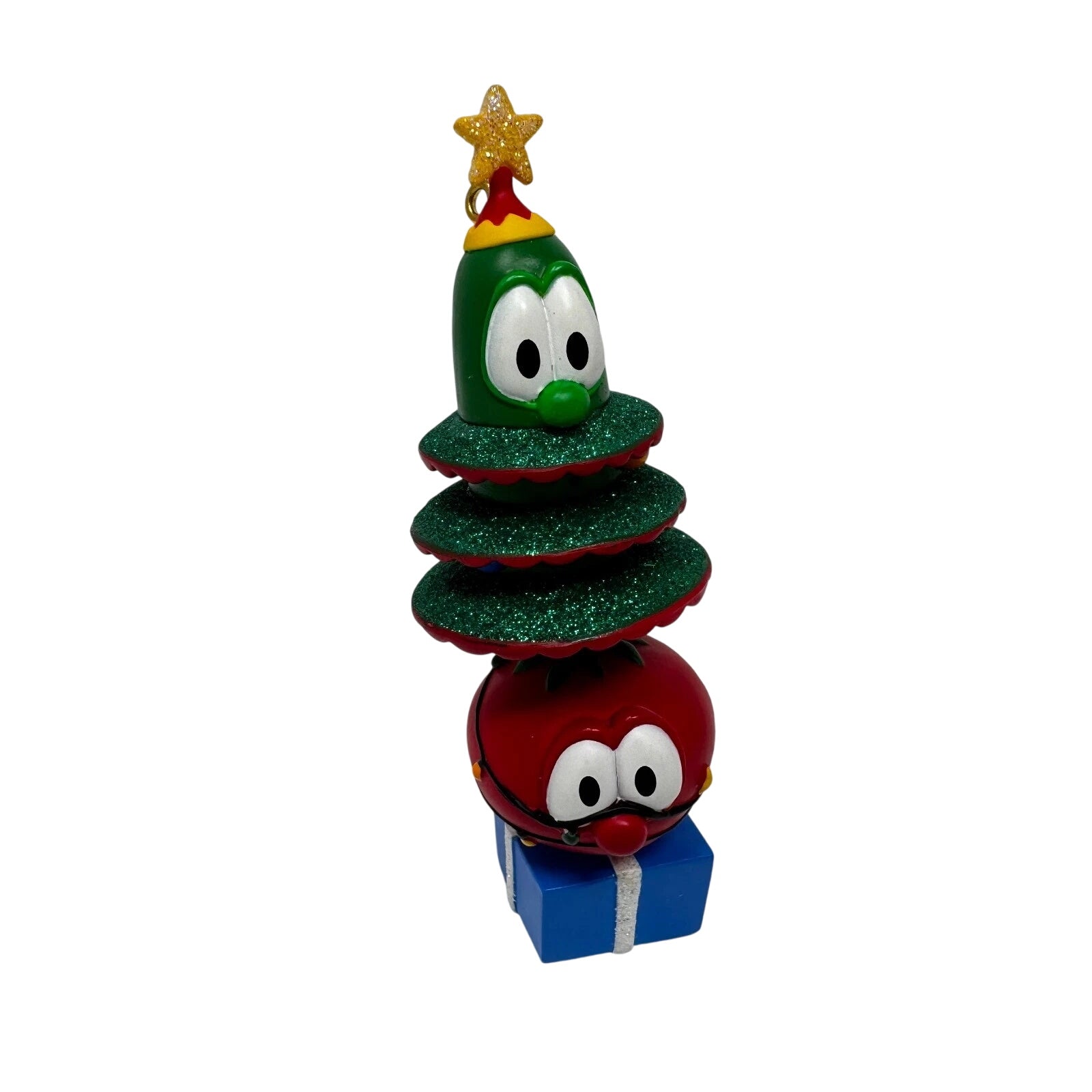 2002 Tree Mishap Hallmark Ornament (VeggieTales) QXI4337 Image1