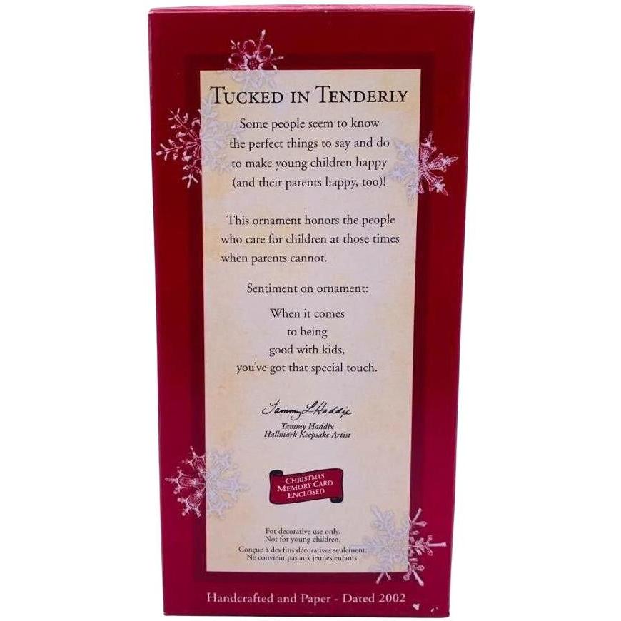 2002 Tucked In Tenderly Hallmark Ornament (Baby) QX2886
