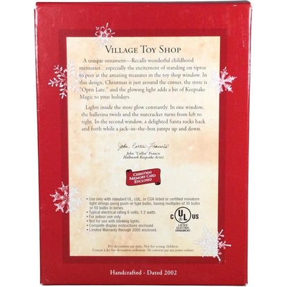 2002 Village Toy Shop Hallmark Ornament (Toy Shop) QLX7676