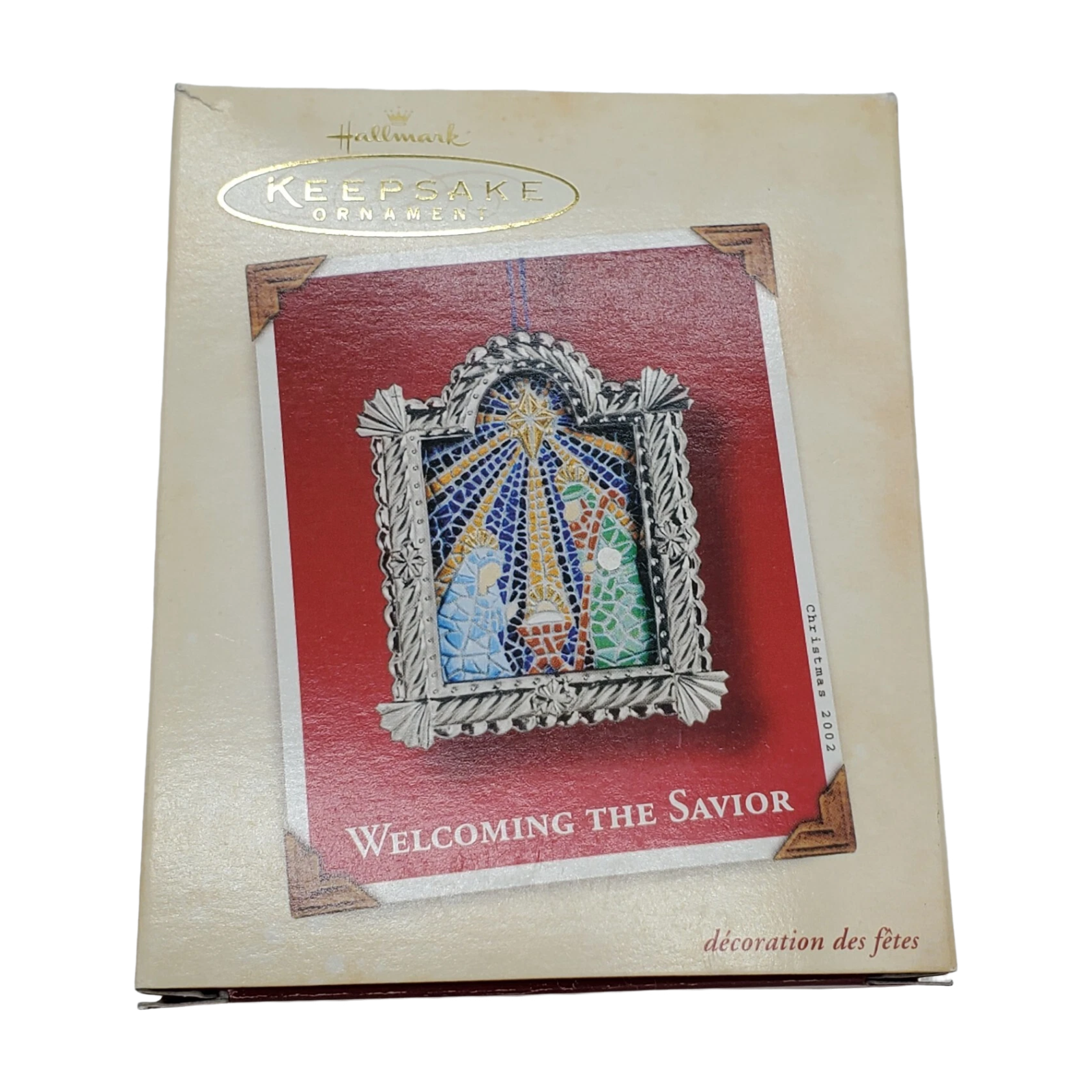 2002 Welcoming The Savior Hallmark Ornament (Nativity) QX8356 Image2