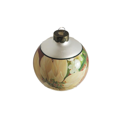 2002 White Poinsettia Hallmark Ornament (Ball) QX2953 Image3