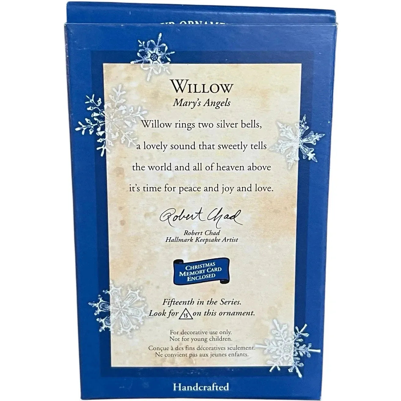 2002 Willow Hallmark Ornament (Mary's Angels) QX8013