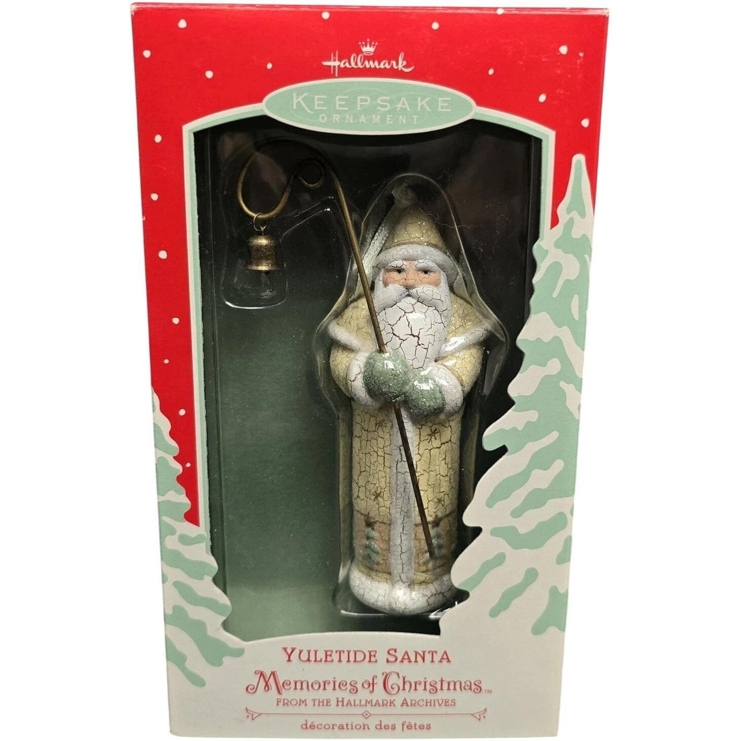 2002 Yuletide Santa Hallmark Ornament (Memories of Christmas) QP1403