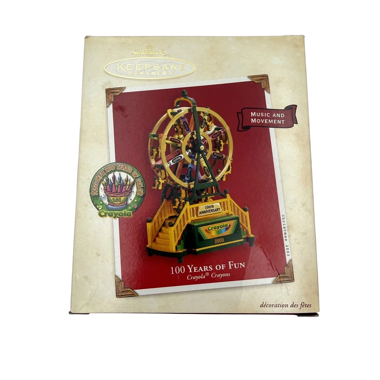 2003 100 Years of Fun Hallmark Ornament (Crayola) QXI8769 Image2
