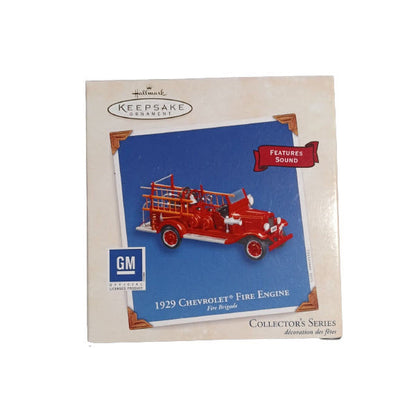 2003 1929 Chevrolet Fire Engine Hallmark Ornament (Fire Brigade) QX8449