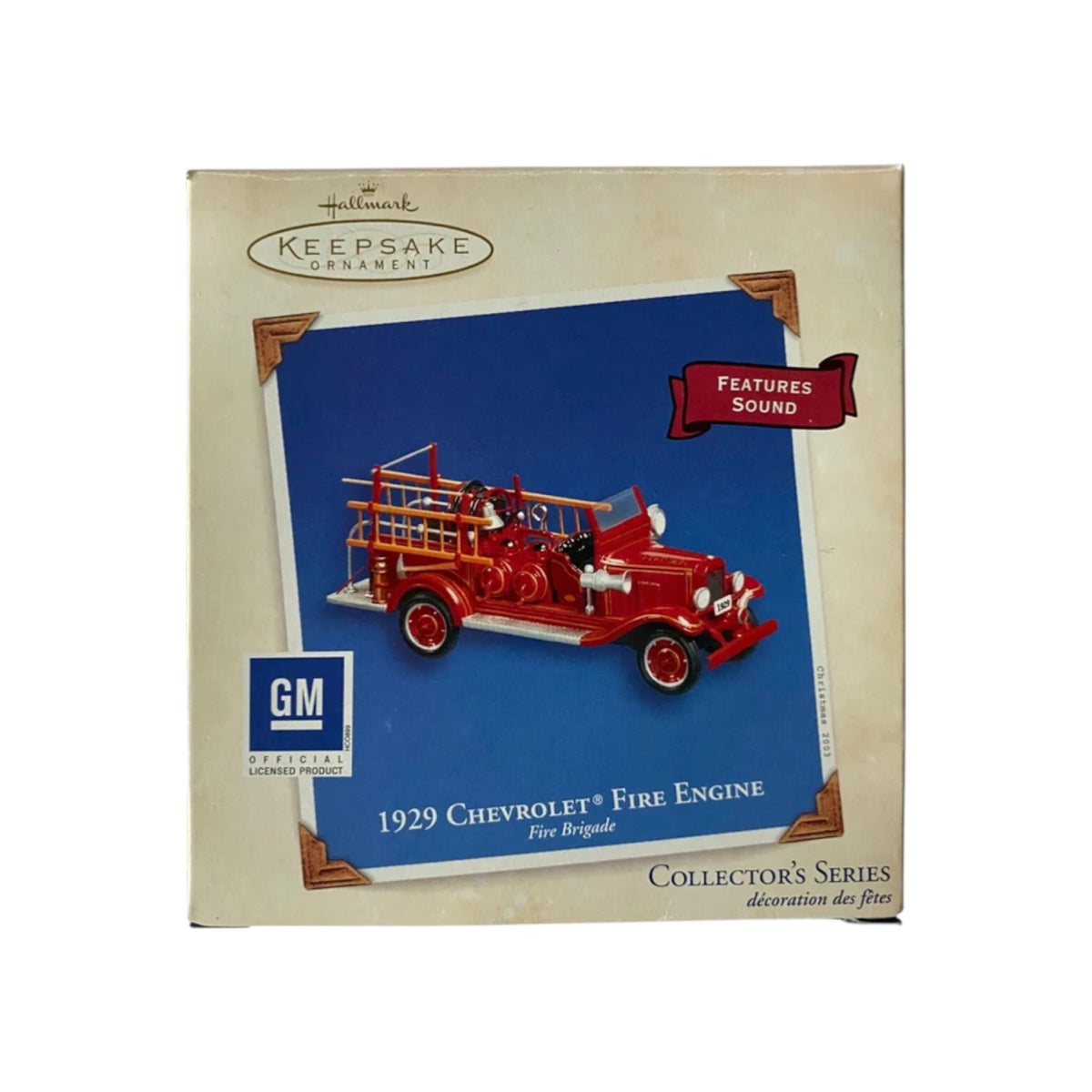 2003 1929 Chevrolet Fire Engine Hallmark Ornament (Fire Brigade) QX8449 Image2