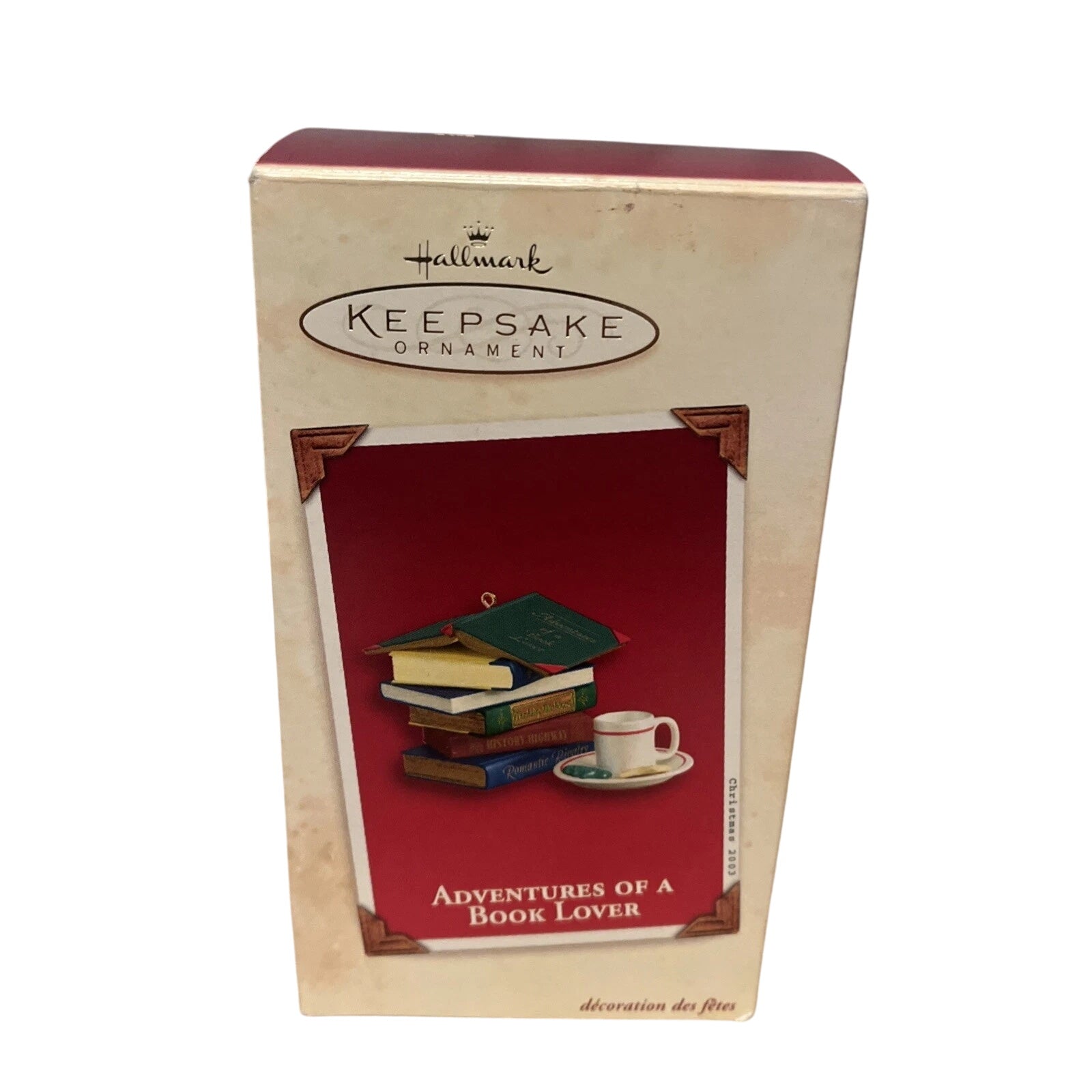 2003 Adventures of A Book Lover Hallmark Ornament (Book) QXG8589
