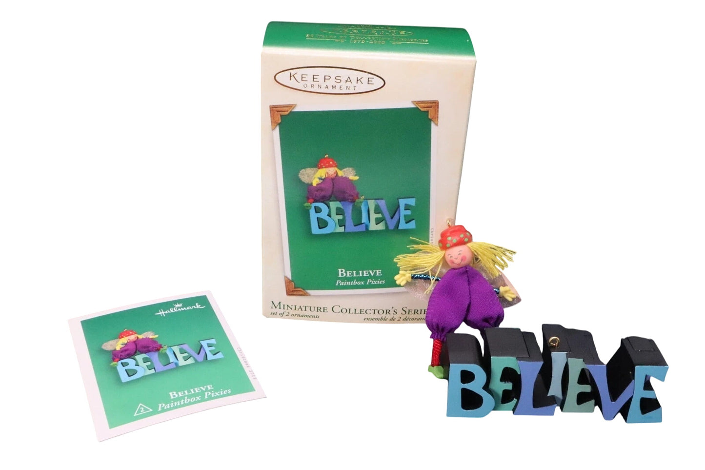 2003 Believe Hallmark Ornament (Paintbox Pixies) QXM4919