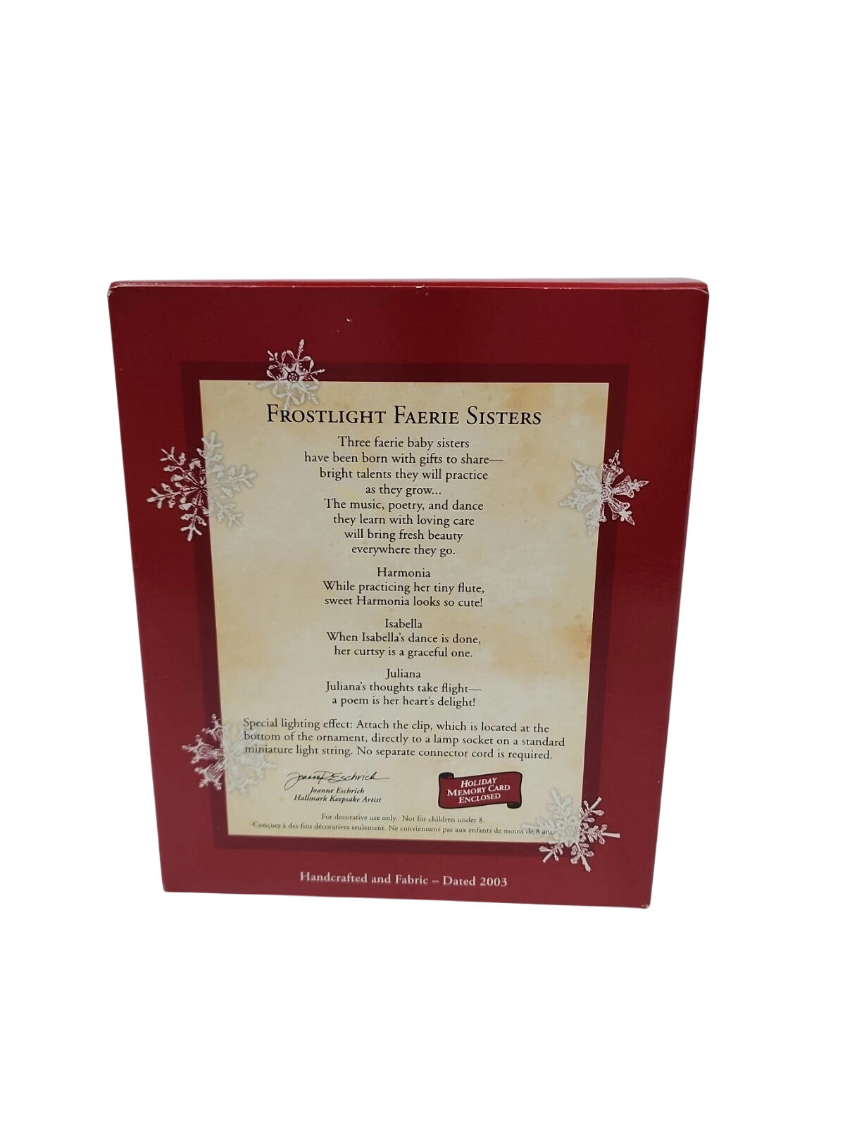 2003 Frostlight Faerie Sisters Hallmark Ornament (Frostlight Faerie) QXG2479