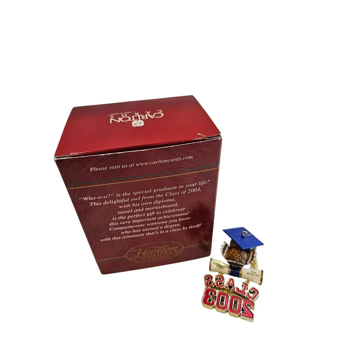 2003 Graduation Owl Carlton Cards Ornaments (Bird) CXOR-015G
