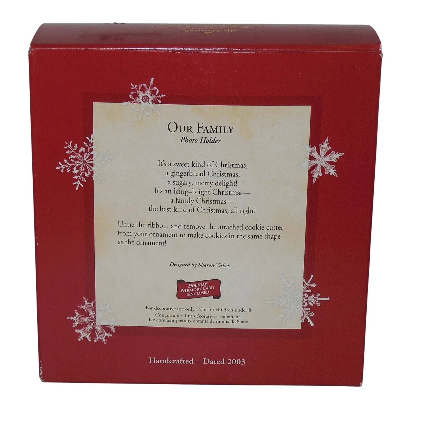 2003 Our Family Hallmark Ornament (Photo Holder) QXG8947
