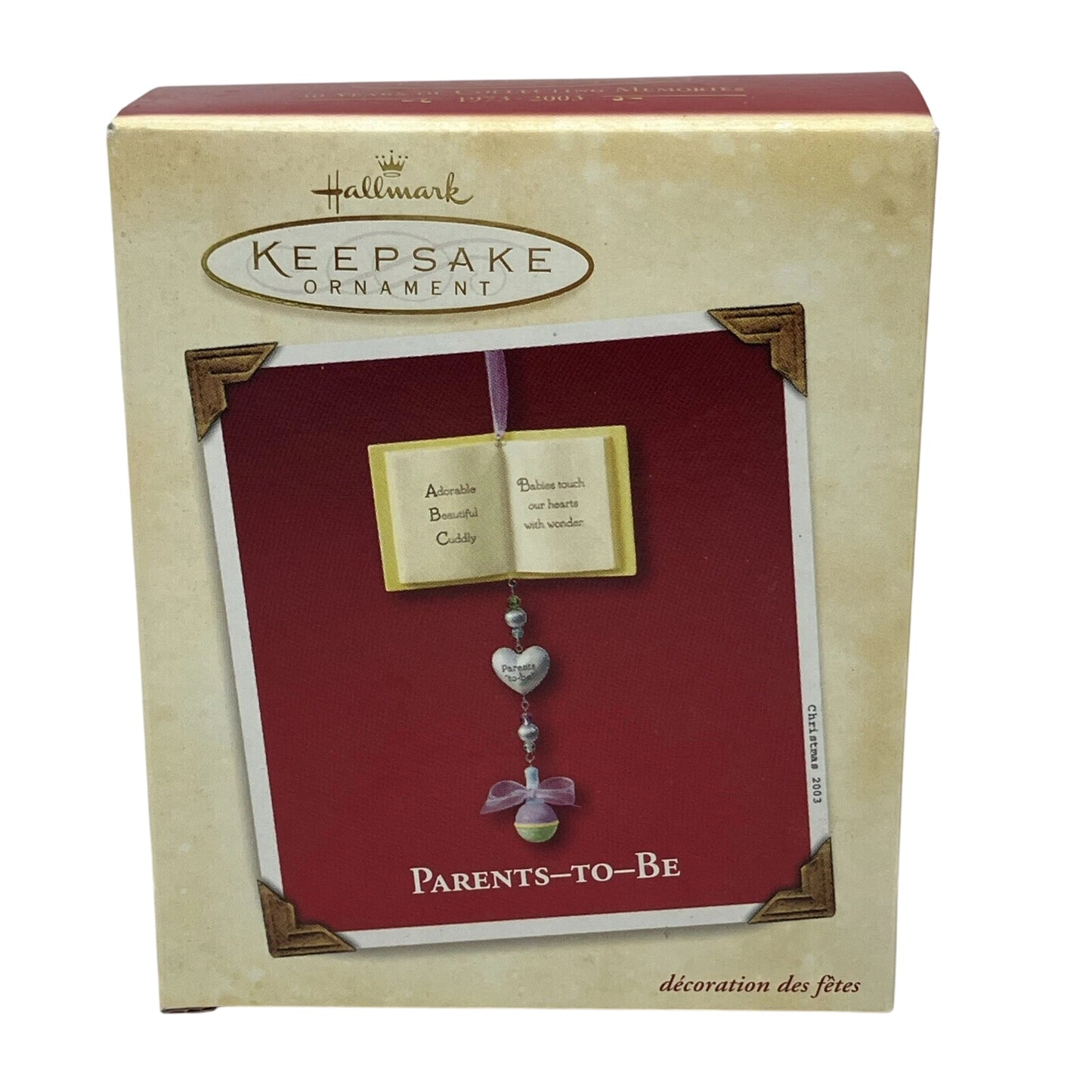 2003 Parents-To-Be Hallmark Ornament (Books) QXG2469