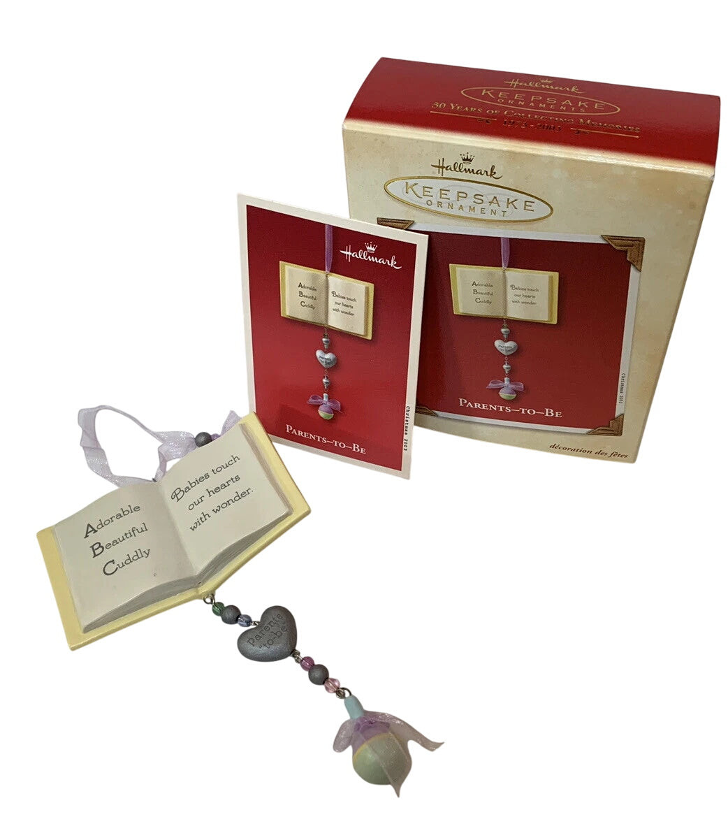 2003 Parents-To-Be Hallmark Ornament (Books) QXG2469