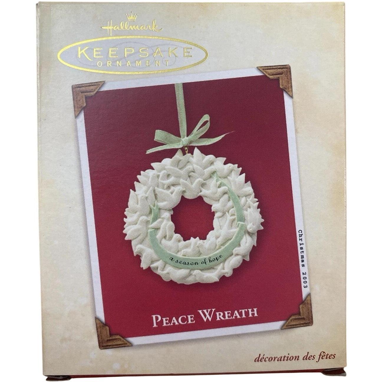 2003 Peace Wreath Hallmark Ornament (Wreath) QXG8687