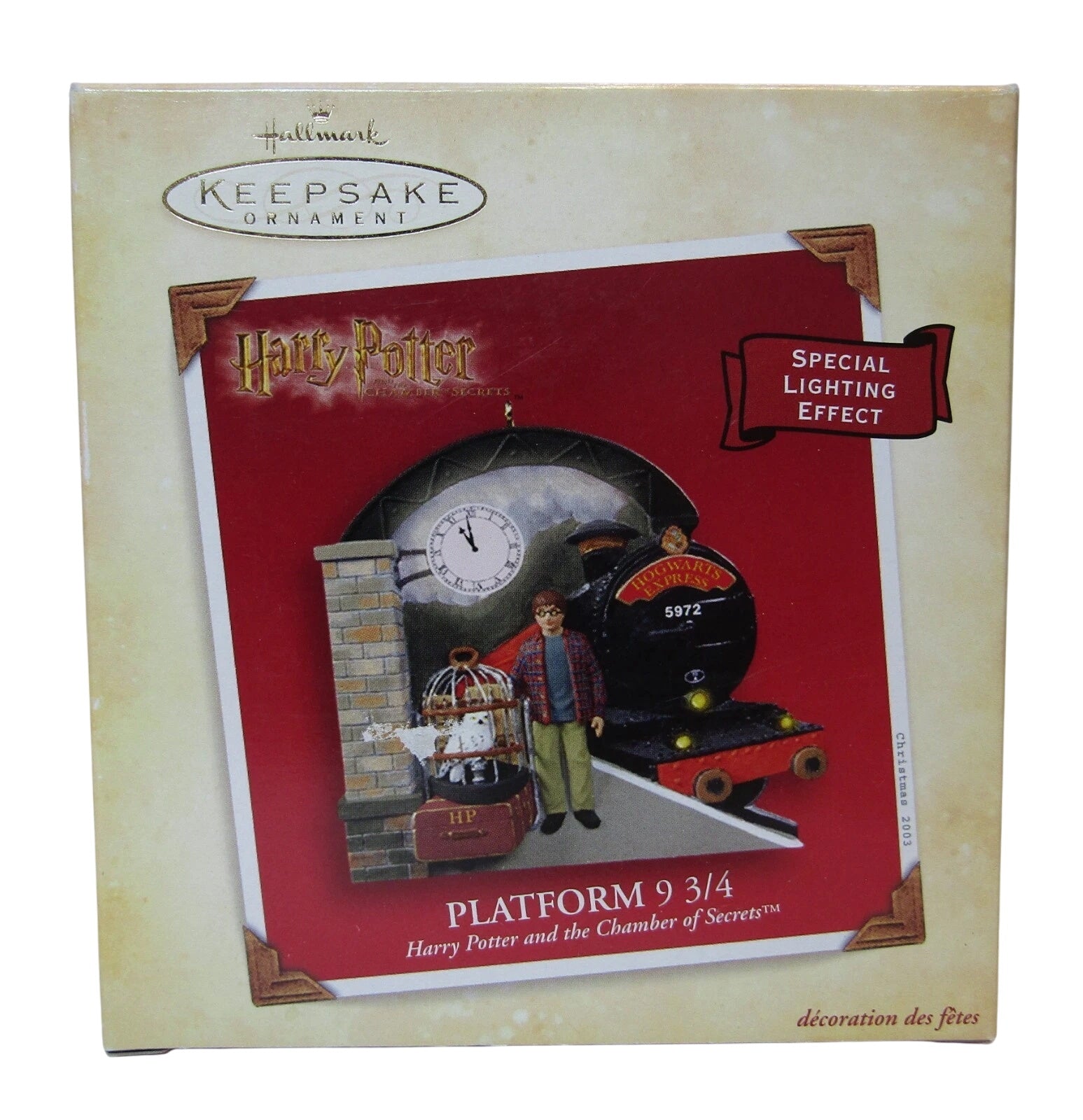 2003 Platform 9 ¾ Hallmark Ornament (Harry Potter and the Chamber of Secrets) QXI4279