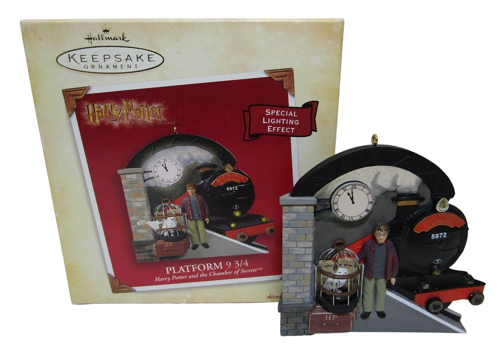 2003 Platform 9 ¾ Hallmark Ornament (Harry Potter and the Chamber of Secrets) QXI4279