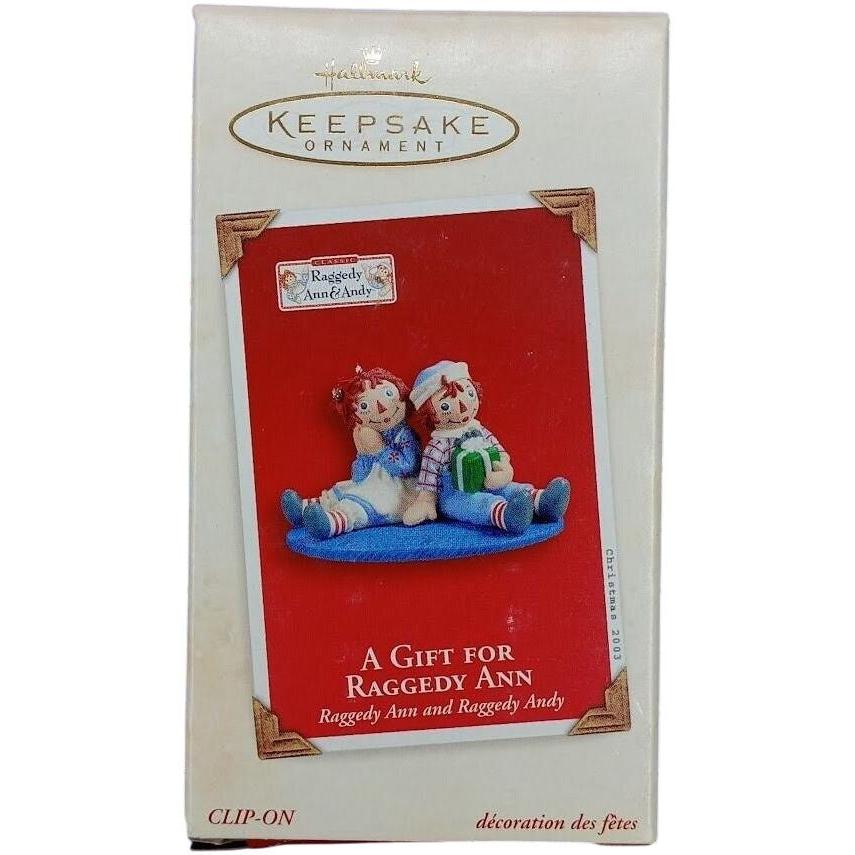 2003 Raggedy Ann and Raggedy Andy Hallmark Ornament (Raggedy Ann & Andy) QXI8417