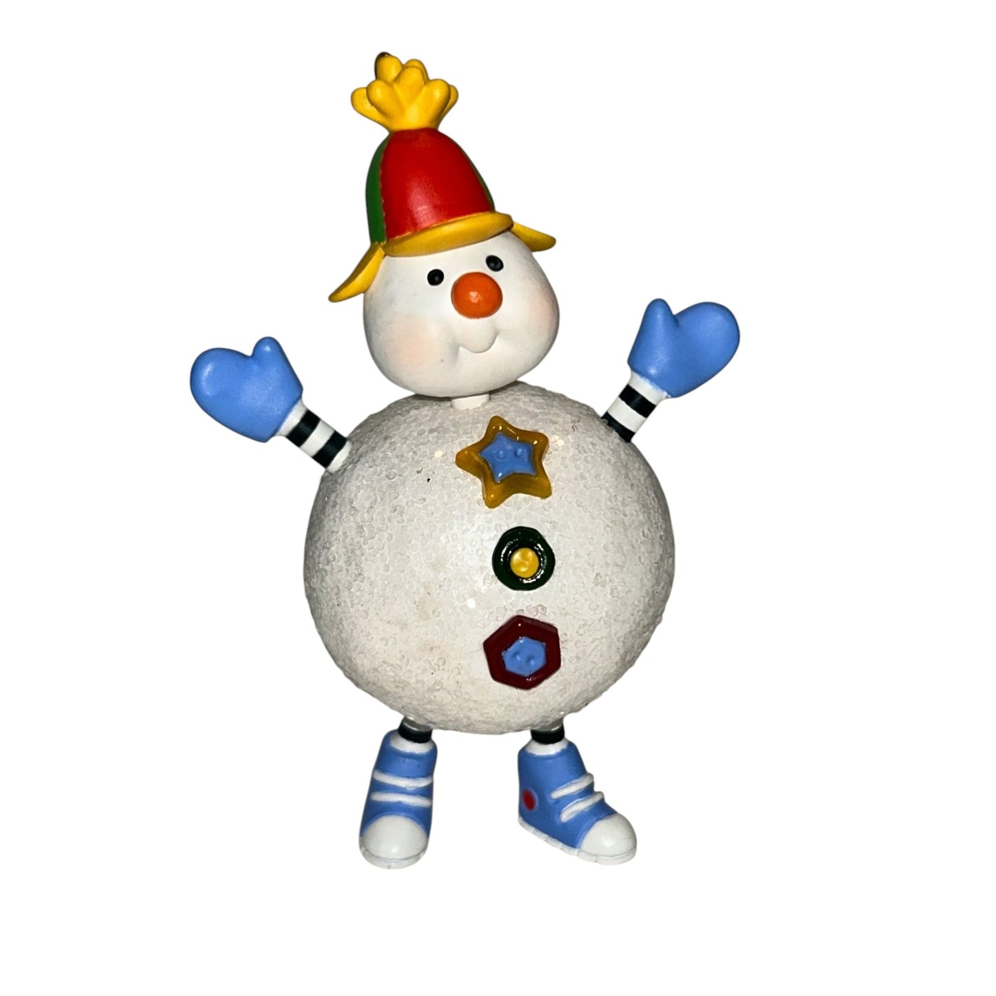 2003 Snowy Push 'N' Pull Hallmark Ornament (Snowmen) QLX8259