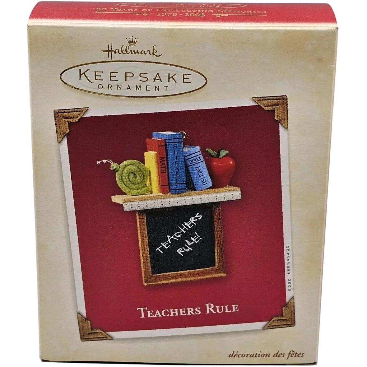 2003 Teachers Rule Hallmark Ornament (Teacher) QXG8629