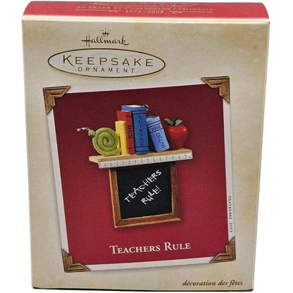 2003 Teachers Rule Hallmark Ornament (Teacher) QXG8629