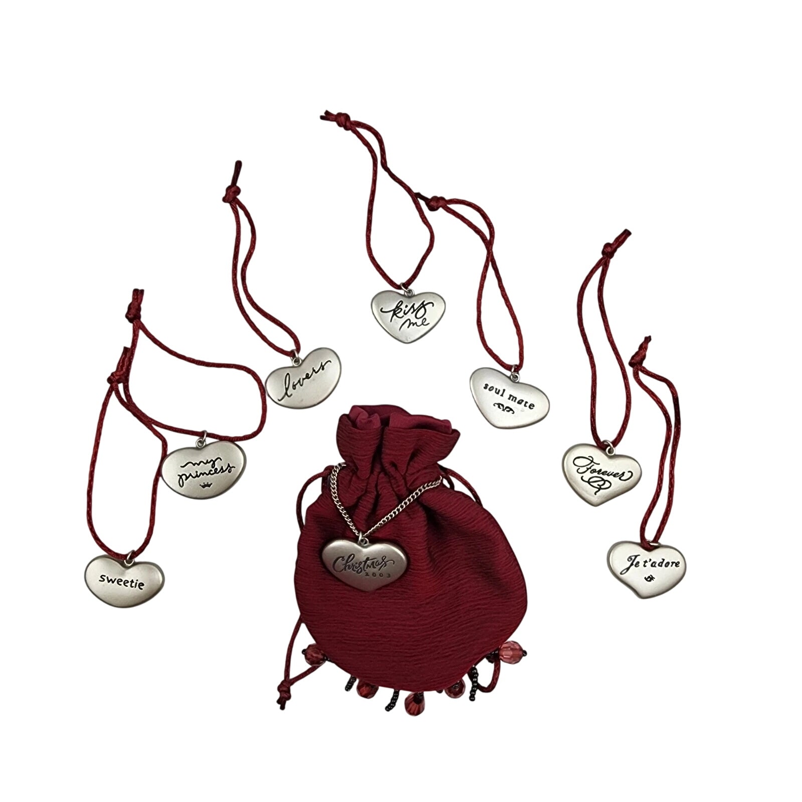 2003 Words of Love Hallmark Ornament (Heart) QXG8869